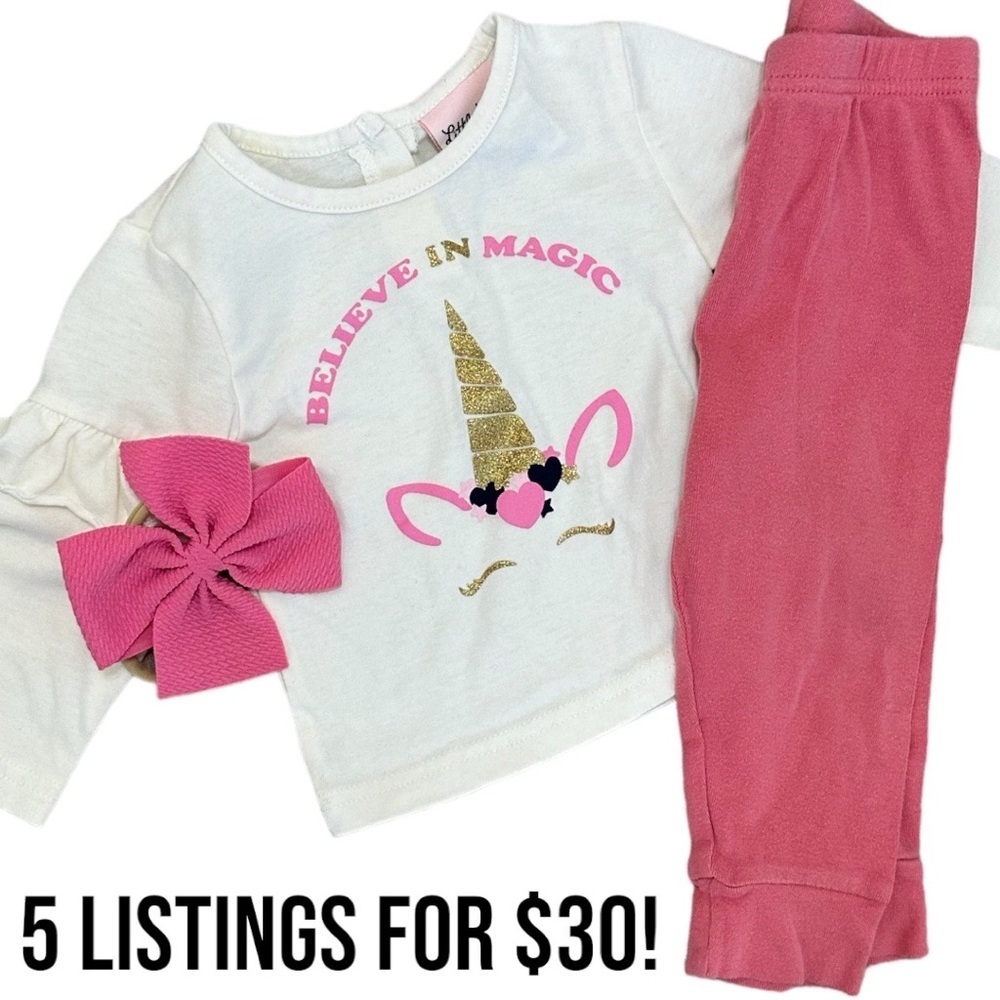 18 Month Baby Girl 3 Piece Matching outfit set